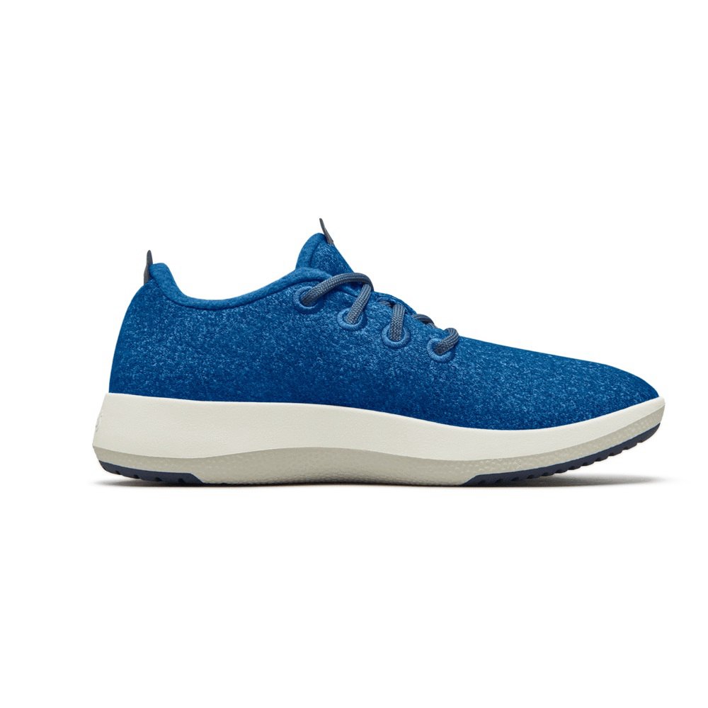 Allbirds Men\'s Sneakers Blue - Wool Runner Mizzles - 52048YNOK